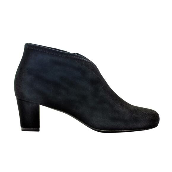 David Tate Womens Anna Bootie US 9.5 M Black Suede Ankle NIB - Picture 2 of 13